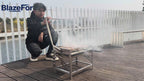 Adjustable Rotating Charcoal BBQ Grill for Garden & Camping